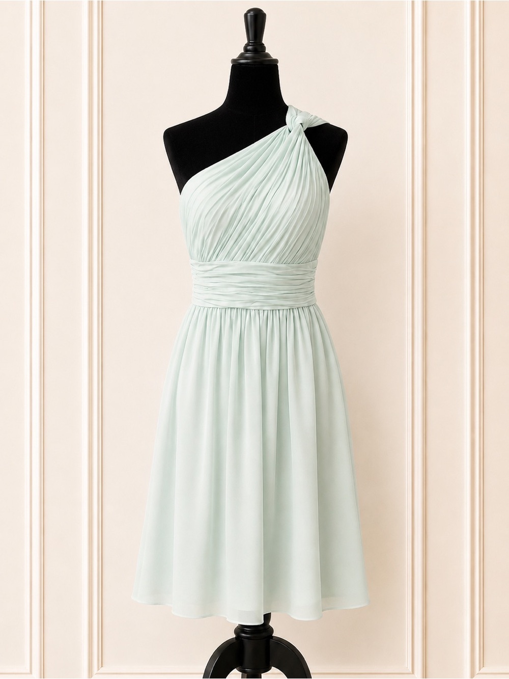 Donna Morgan Mint One Shoulder Bridesmaid Dress Size 8 Wedding Guest Formal